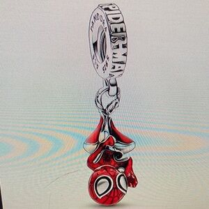 Pandora Red and Silver Superhero Charm